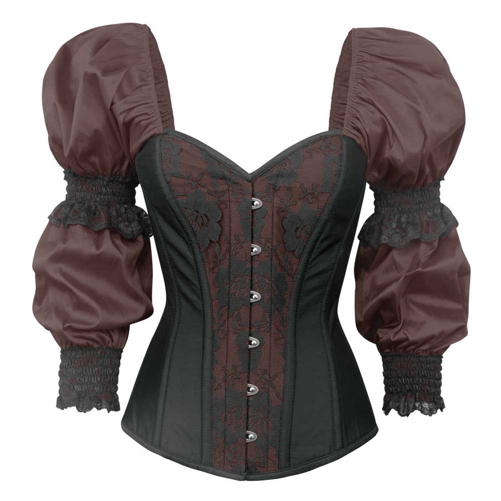 Attitude Corsets - Odania survêtement corset - Marron